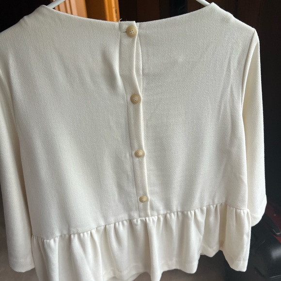 3/4 Sleeve, Button Back, Peplum Top from Tuckernuck - Picture 2 of 3